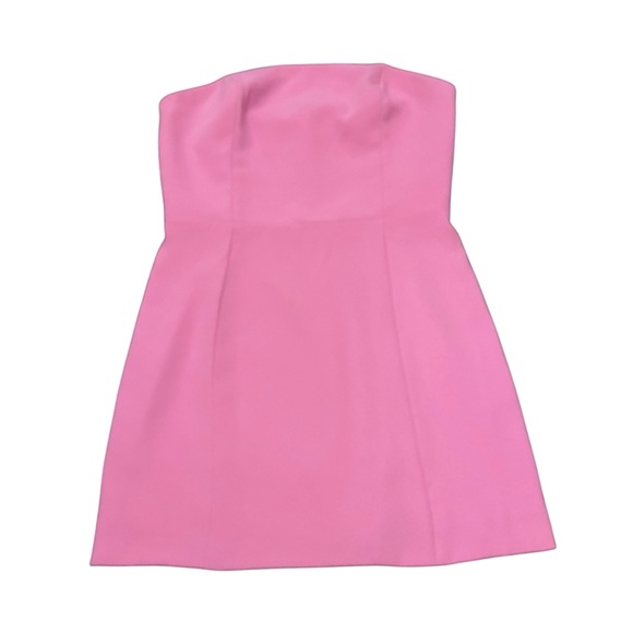Amanda Uprichard Pink Strapless Mini Dress
